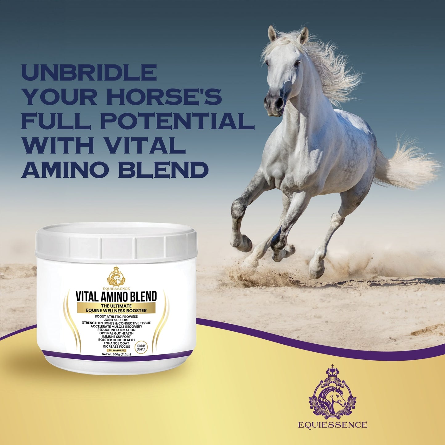 Vital Amino Blend - 9 Essential Amino Acids - No Fillers, No Sugar, No Soy