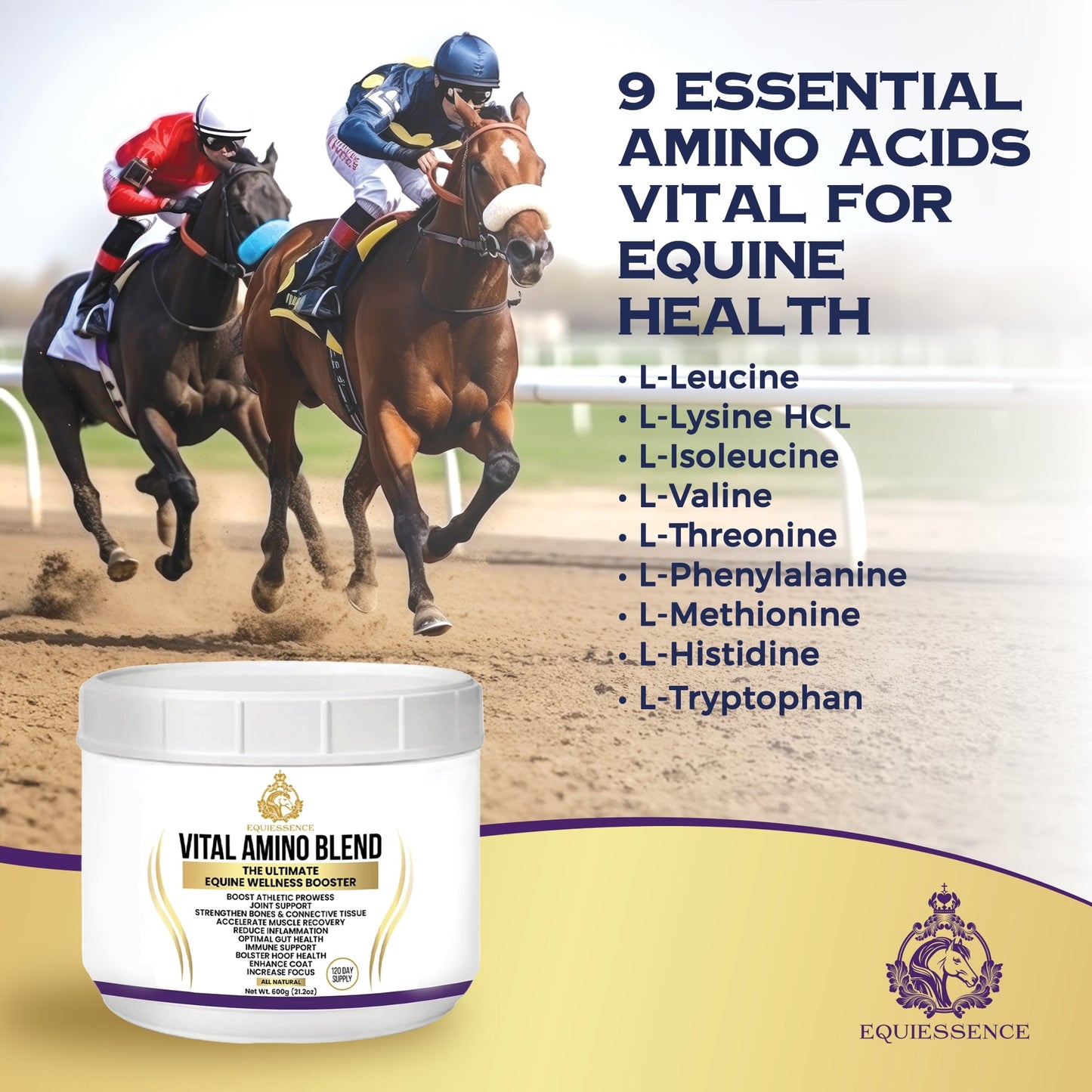 Vital Amino Blend - 9 Essential Amino Acids - No Fillers, No Sugar, No Soy