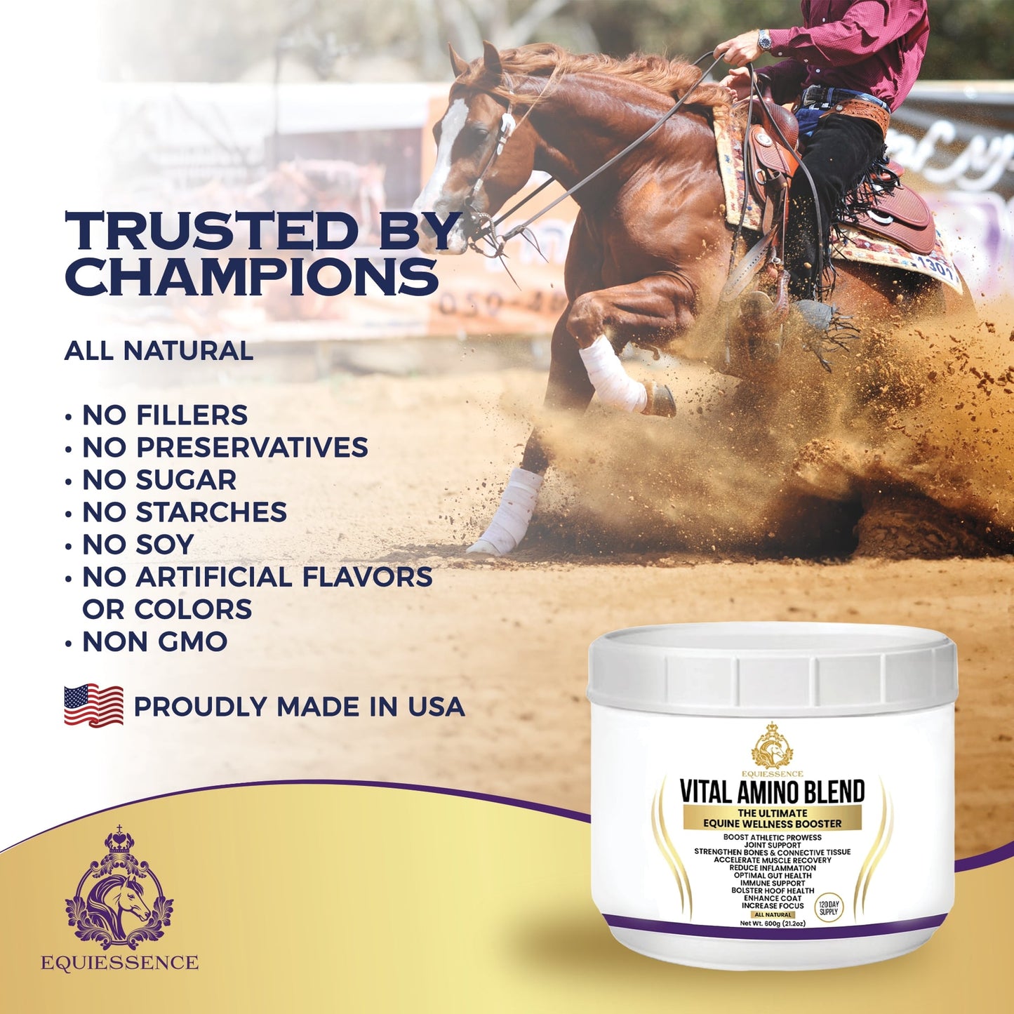 Vital Amino Blend - 9 Essential Amino Acids - No Fillers, No Sugar, No Soy